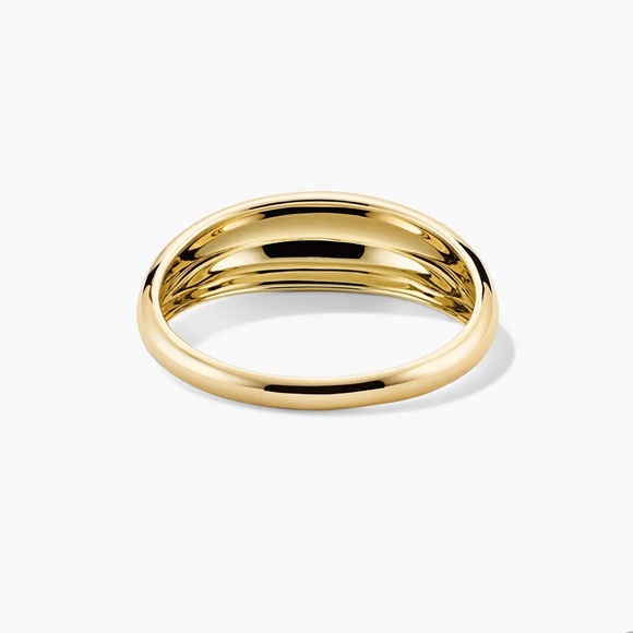 Mejuri 14k Gold Thin Dome Ring - Picture 4 of 9